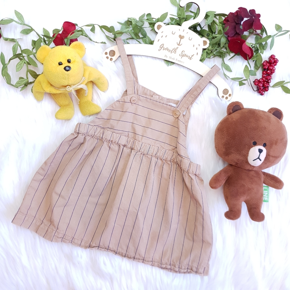 ZARA Baby Girl Outer Dress 12-18M Brownie Spain